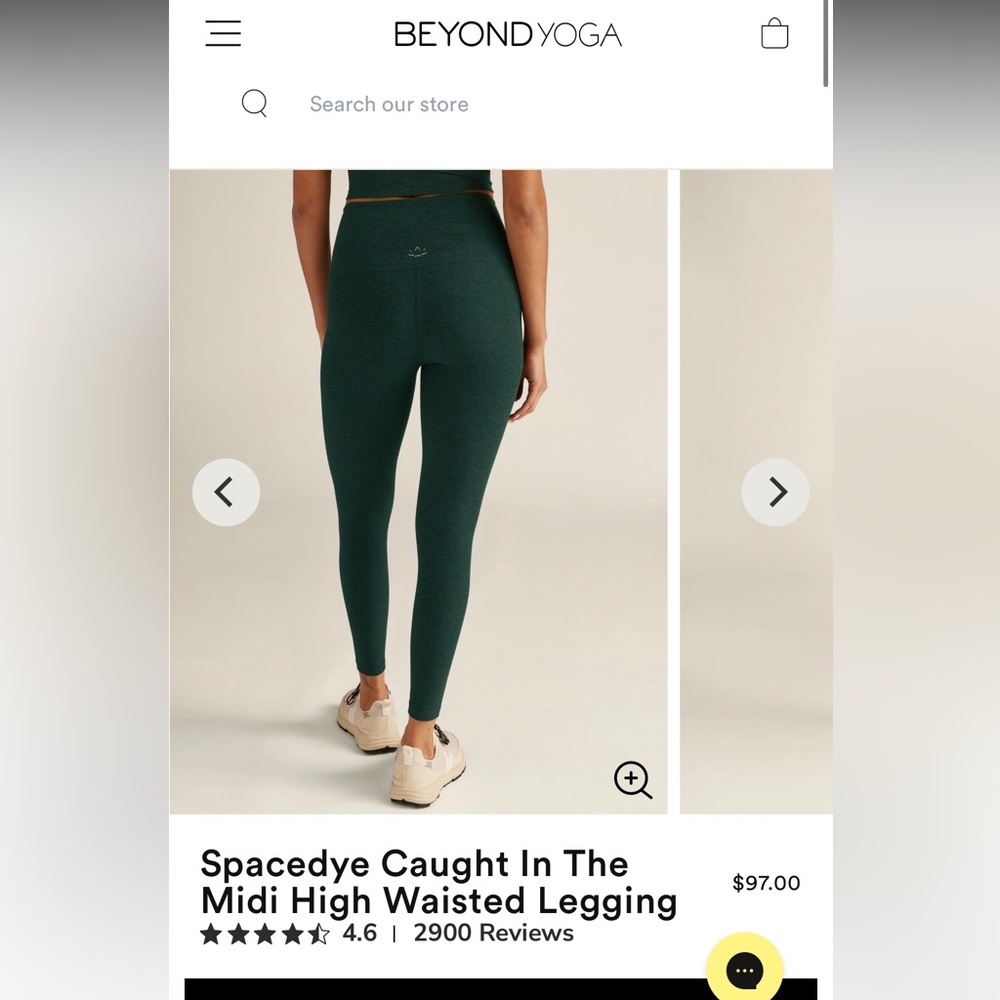 Beyond Yoga green spacedye Leggings